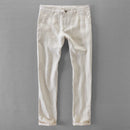 Pure Linen Casual Pants Men Long Trousers Men Pants For Men