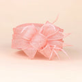 Lady Fedoras Organza Hat Female Elegant Flat Sweet Flower Hat Women Banquet Party Hat