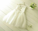 Summer Style Tulle Girl Dress with Pearl Princess baby Party Dresses Kids Clothes