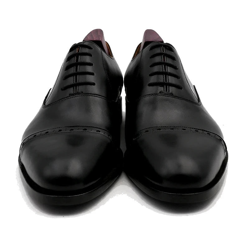 Men dress shoes leather black mens wedding men office shoe genuine calf leather outsole formal office leather handmade