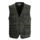 Spring Autumn Men Big Large Size Multi Pockets Photography Cameraman Director Tactical Vests Outdoor Fishing Hunting Waistcoat