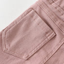 Girls Autumn Winter Tassels Kids Trousers Warm Snow Wear Outfits Children Winter Outerwear Pants Black Pink