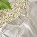 striped round collar t shirt men linen casual men t shirts