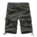 Summer Men Casual Shorts Loose Fit Knee Length