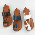 Genuine Leather pure handmade Zen Art retro Slipper Women Slipper