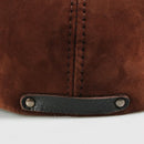 Genuine Leather Caps Beret Man Casual Fitted Duckbill Hats Male