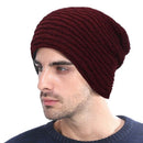 Knitted Hat Men Women Skullies Beanies Winter Hats For Men Male Warm Baggy Thick Bonnet Mask Beanie Hat Cap