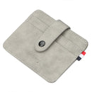 Thin Credit Card Holder Wallet Designer Male Nubuck Leather Slim For Man