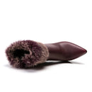 Woman Winter Boots leather ankle boots for women