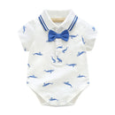 Summer Newborn Baby Boy Romper Clothes set Little Shark Overalls Blue Shorts Outfits Clothes Baby Clothing Set