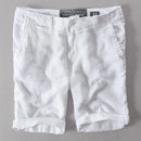 Linen Beach Shorts Men Mid-waist Loose Swimwear Board Shorts For Men Casual Short