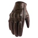 Brown leather glove on a white background, Obroi