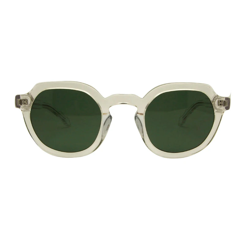 Designer Acetate Vintage Sunglasses Round Glasses Women Clear Shades UV400