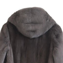 Winter Genuine Mink Fur Coats For Women Natural Mink Full Pelt Coat with Hood Overcoat Real Mink Fur Coat Hooded
