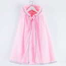 Kids Princess Hooded Cloak Flower Girl Capes Jackets Children Wedding Party Dress Up Outfits Wedding Halloween Birthday Clothes