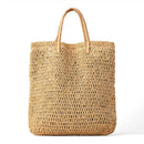 Women Tote Designer Lady Shoulder Bags Woven Wicker Handmade Summer Beach Purses