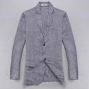 Linen jacket men blazer solid smart casual men jackets blazer