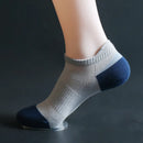 Men Super Thin Bamboo Cool Ankle Socks Male Brown/Black Contrast Low Cut Invisible Sneaker