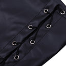 Women Patent Leather Lace Up Bandage Performance Shorts