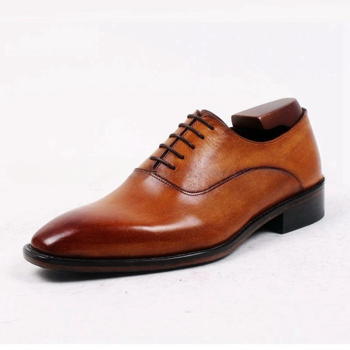 Handmade Leather Casual Lacing Men's Dress Business Leather Shoe