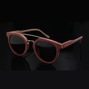 Wooden Sunglasses Women Polarized Luxury Designer Ladies Round Sun Glasses For Men Trending Retro Glasses Vintage