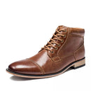 Men Boots Classic Genuine Leather Casual High Top Shoes Autumn Winter Chukka Ankle Boot