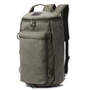 Men Huge Luggage Travel Bag Army Green Bucket Backpack Multifunctional Canvas Backpacks Male Large Shoulder Bags Pack