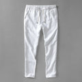 Men linen trousers men long elastic loose pants men
