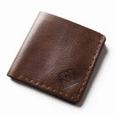 Handmade Leather Square Wallet Unisex Short Pocket Wallet with Coin Pocket