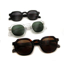 Designer Acetate Vintage Sunglasses Round Glasses Women Clear Shades UV400