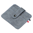 Thin Credit Card Holder Wallet Designer Male Nubuck Leather Slim For Man
