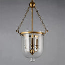 Classical Loft LED Pendant Lights Iron Chain Gold Lamp Body Dinner room Lamp Parlor Bedroom Vintage Pendant Lamp 3 Bulbs 90-260V
