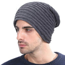 Knitted Hat Men Women Skullies Beanies Winter Hats For Men Male Warm Baggy Thick Bonnet Mask Beanie Hat Cap