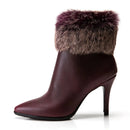 Woman Winter Boots leather ankle boots for women