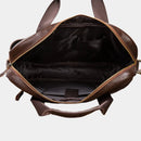Men Leather Retro Travel Briefcase Business 15.6" Laptop Case Design Messenger Bag