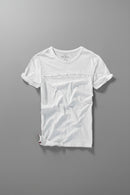 White t-shirt on a gray background, Obroi