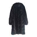 Women Fur Coat Real Mink Fur with Fur Hood Overcoat Winter Warm Full Pelt Natural Fur Coat High Quality Mink Long Coat