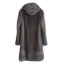Winter Genuine Mink Fur Coats For Women Natural Mink Full Pelt Coat with Hood Overcoat Real Mink Fur Coat Hooded