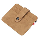 Thin Credit Card Holder Wallet Designer Male Nubuck Leather Slim For Man