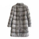 Real Natural Mink Fur Coat Women Winter Long Leather Jacket Luxury Female Clothes Mink Fur Coat cold
