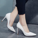 Pumps Women White Girl High Heel Women's Fine with  Women's Shoes Fresh Princess Shoes