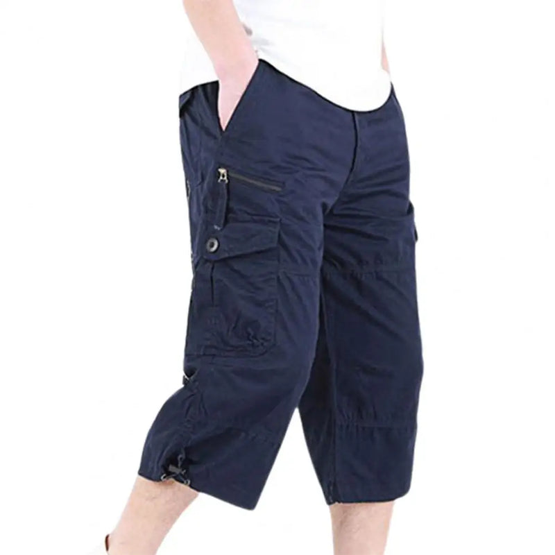 Cargo Shorts Men Summer Casual Cotton Breeches Cropped Trousers Military Camouflage Shorts