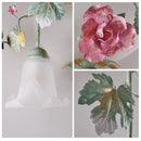 Flower Grass Wall Lights With Roses Iron Art long Wall Lamp Decorative lamp Porch lamp background Home Lighting