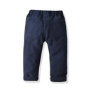 Autumn Spring Kids Toddler Boy Set Formal Shirts Kids Wedding Clothing Set