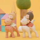 Lucky deer clear sky doll Accessories action figures desk car decoration girl gift birthday art toys artist design