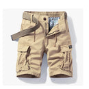 Summer Style Solid Sports Casual Shorts Slim Cotton Overalls Youth Multi-pocket Pants