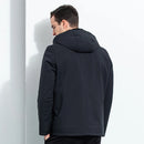 Men Luxury Hooded Parka Winter Slim Fit with Real Mink Fur Lining Casual & Formal Wear