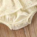 Toddler Baby Boy Girl Clothes Lace Floral Romper Jumpsuit Infant Summer Sleeveless Cotton Ruffle Outfit