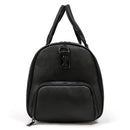 Genuine Leather Travel Bag For Man Unisex Travel Duffel With Shoe Compartment Soft Carry Hand Luggage Bags