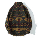 Thick Shirts Coat Streetwear Hip Hop Pockets Geometric Block Shirt Men Casual Shirts Jacket Tops